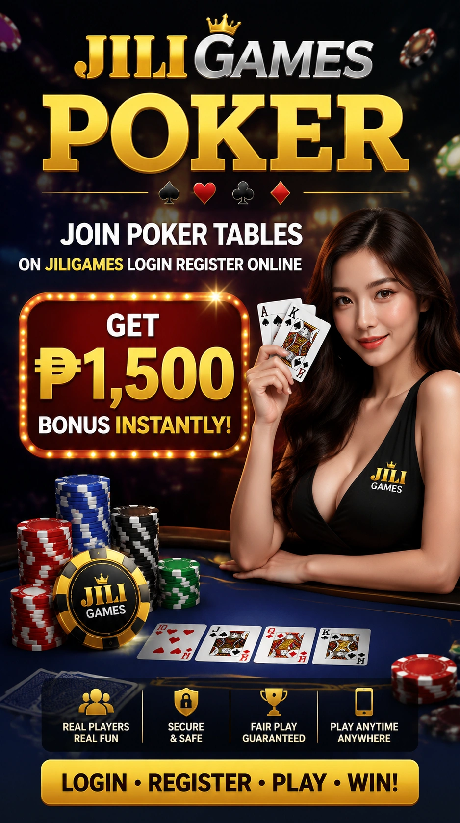 Texas Hold'em table view and poker action on a mobile-friendly interface