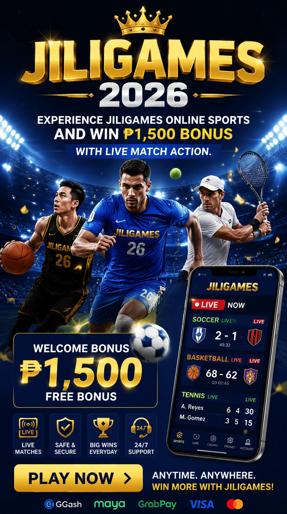 Sports betting hero visual for Filipino fans