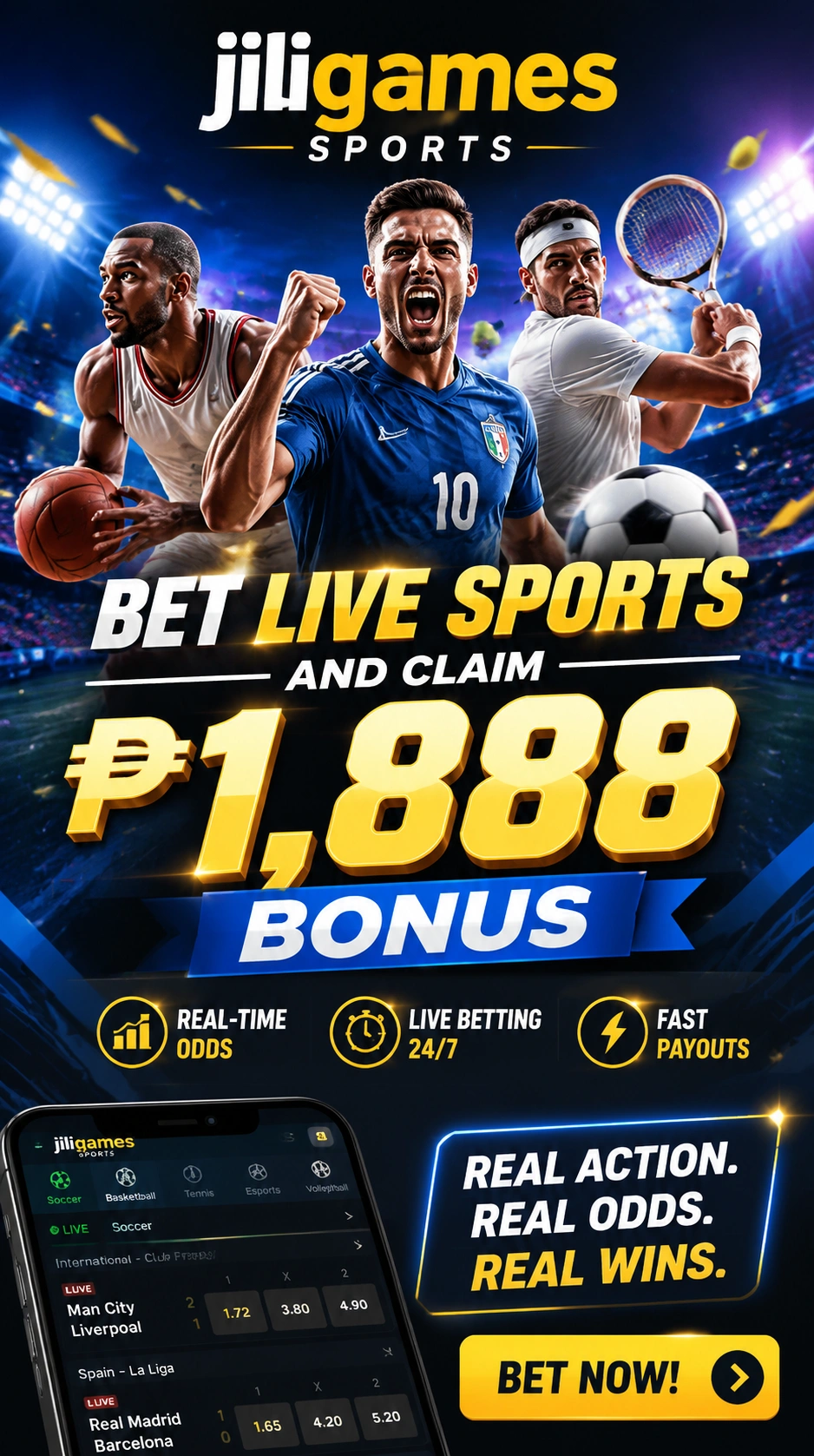 Mobile friendly sportsbook visual for Filipino players